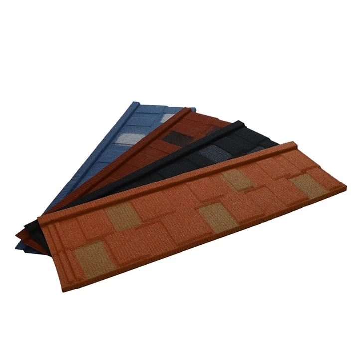 Stone Coated Metal Roofing Shingles Heat Resistant For House Stone Coated Metal Roofing Shingles Heat Resistant For House